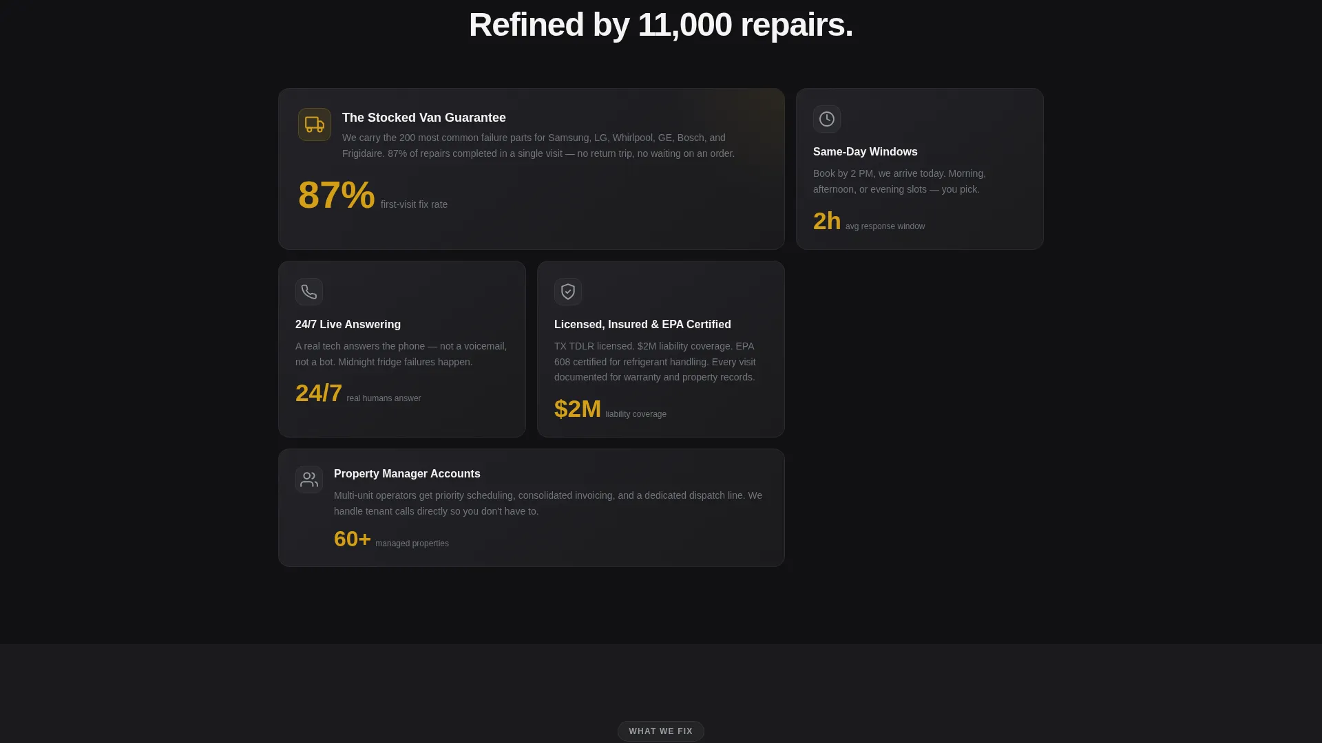 Dependable Appliance Repair | Free Website Template | Rocket