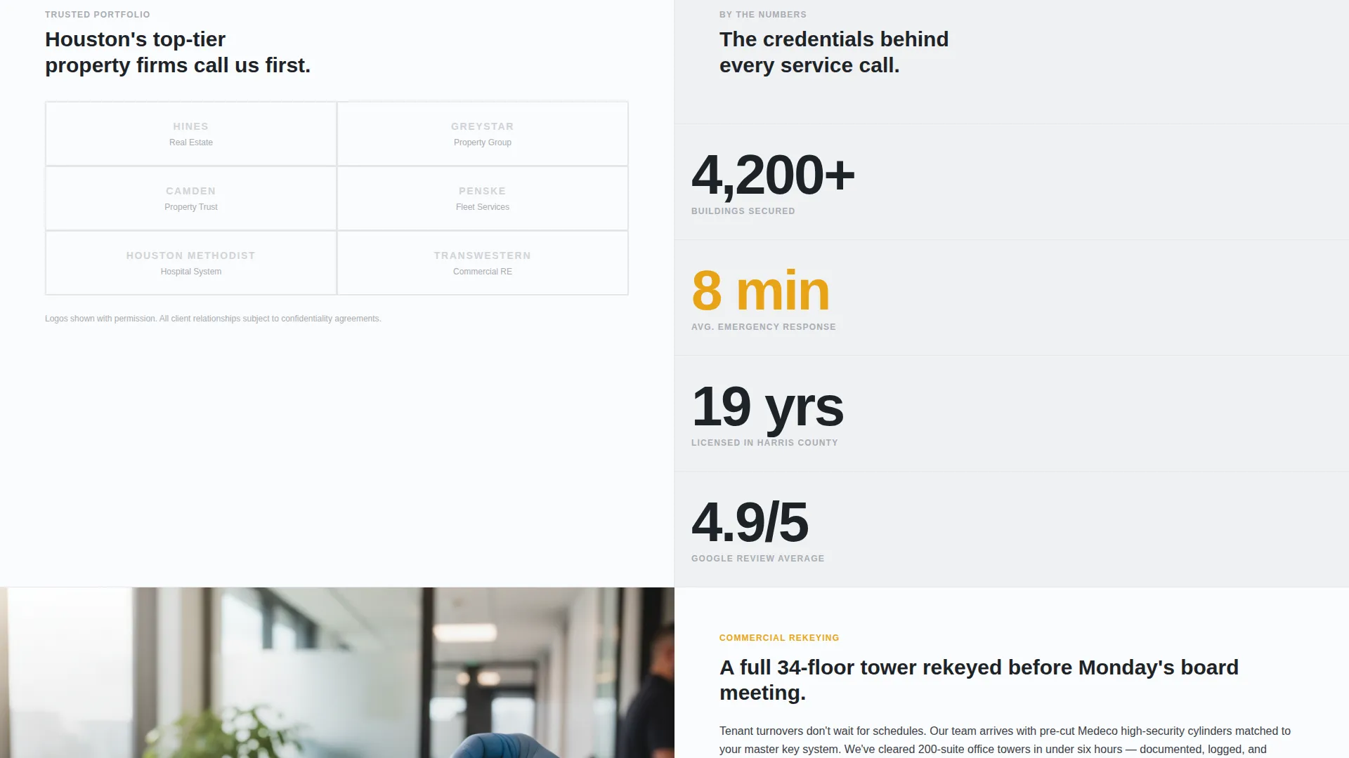 Precision Locksmith | Free Website Template | Rocket