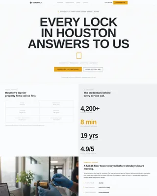 Precision Locksmith | Free Website Template | Rocket