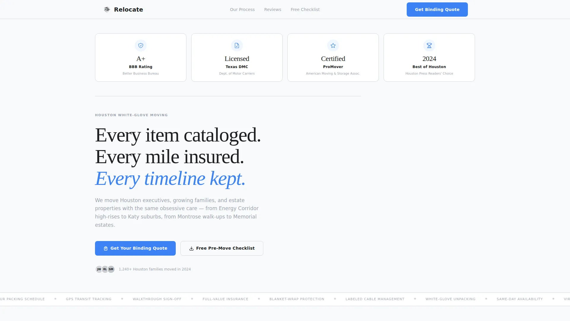 Precision Moving | Free Website Template | Rocket