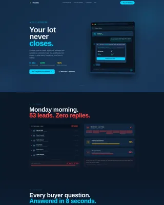 Automotive AI Chatbot Landing Page Template