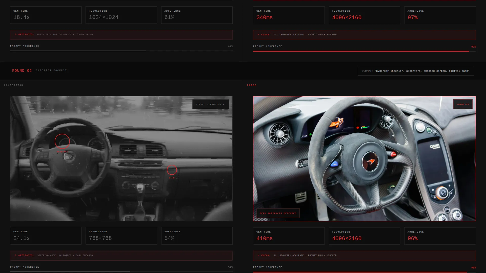 Automotive AI Image Generator Landing Page Template