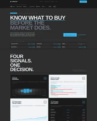 Automotive AI Inventory Forecasting Landing Page