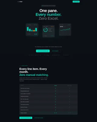 Automotive Accounting Software Landing Page Template