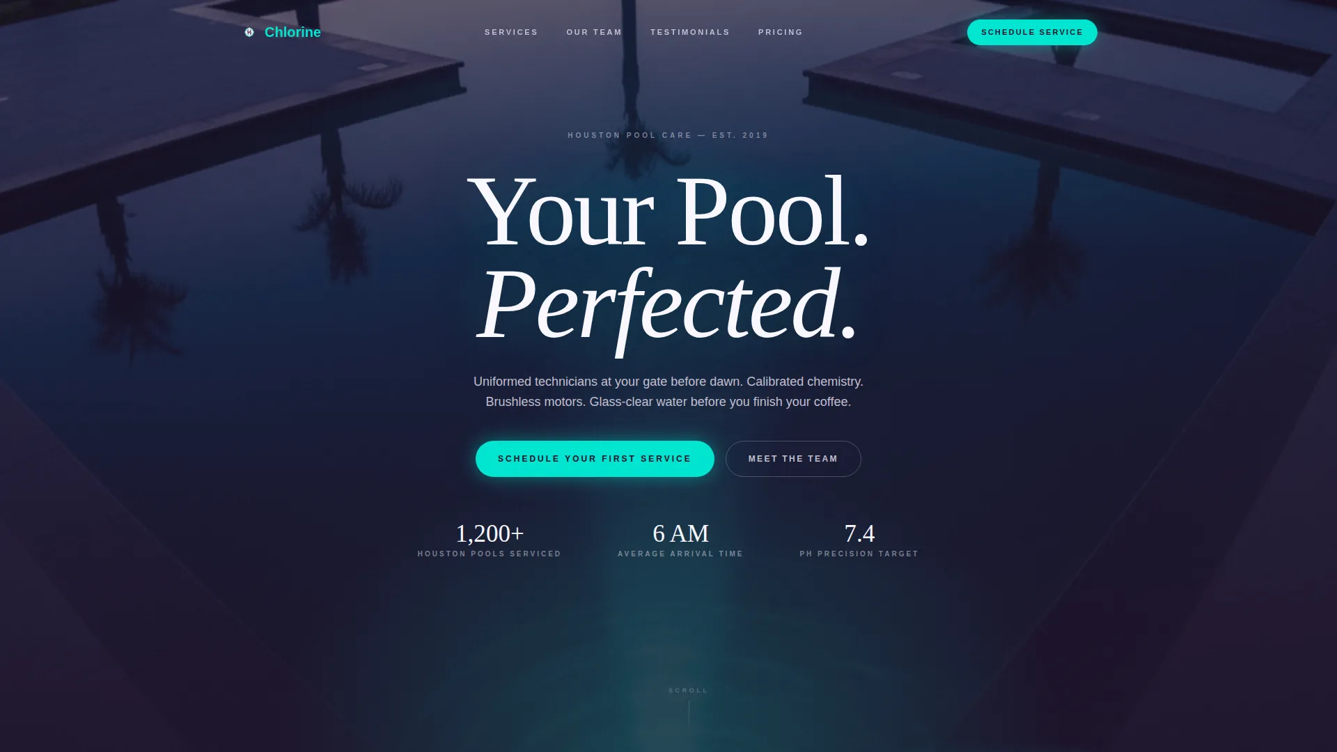 Authoritative Pool Maintenance | Free Website Template | Rocket