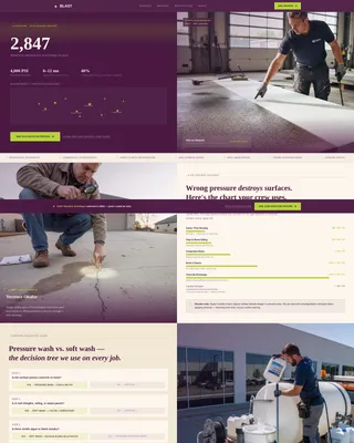 Mighty Pressure Washing | Free Website Template | Rocket