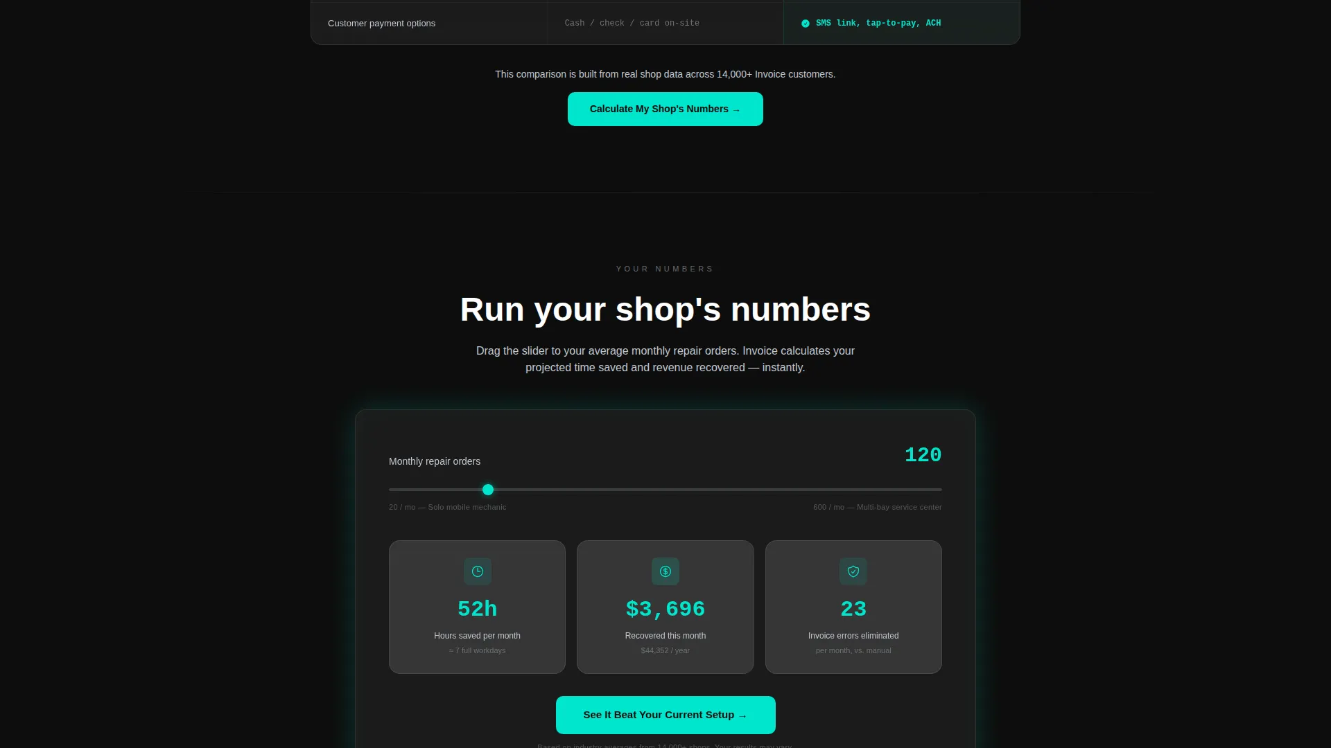 Automotive Invoicing & Billing Landing Page Template