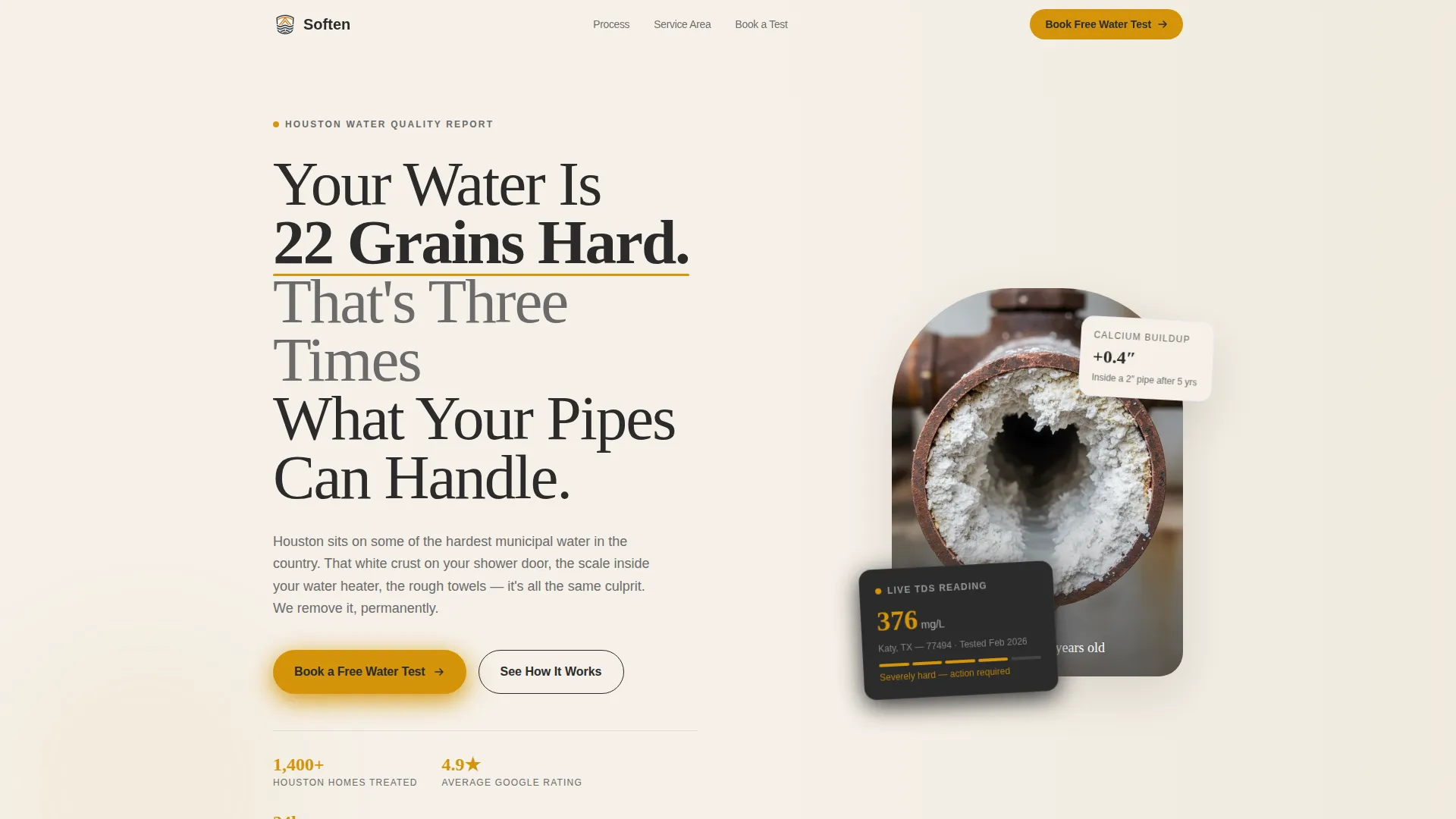 Editorial Watersoftener | Free Website Template | Rocket