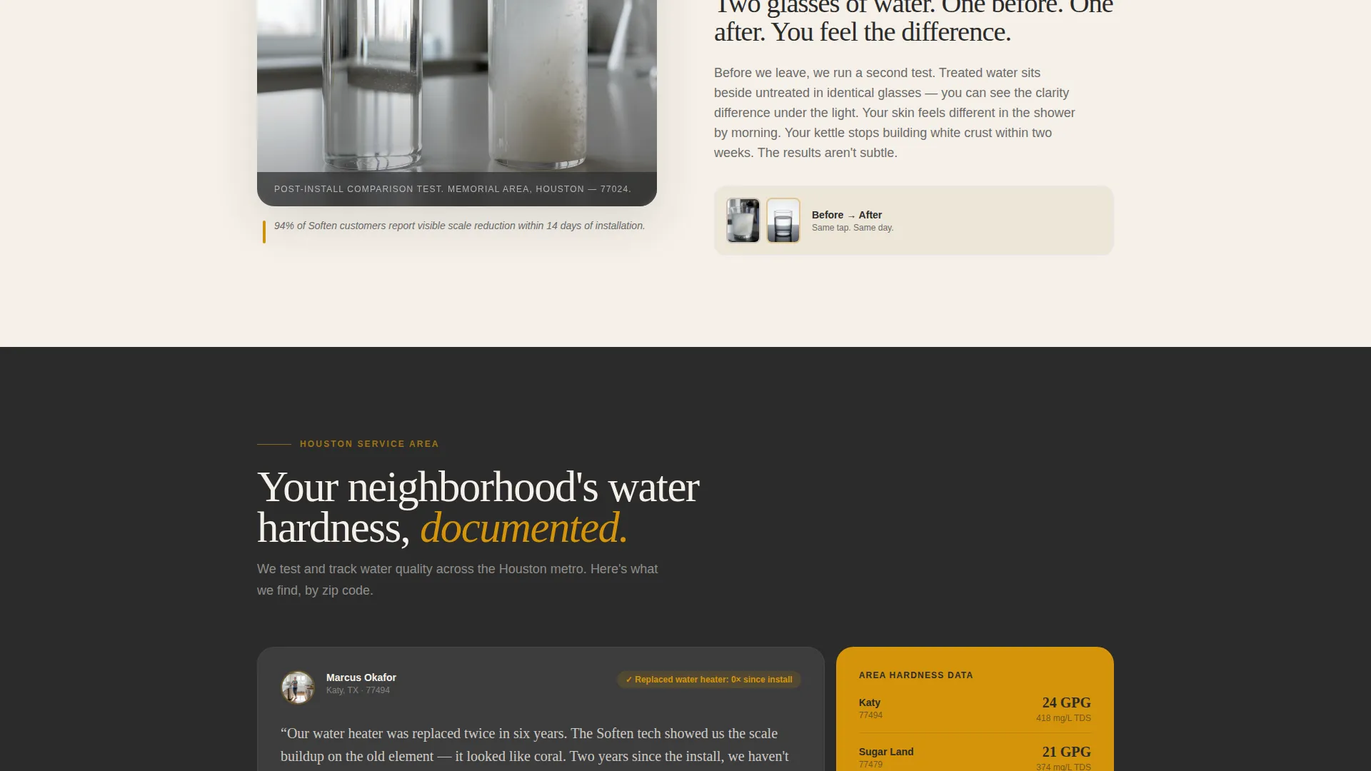 Editorial Watersoftener | Free Website Template | Rocket