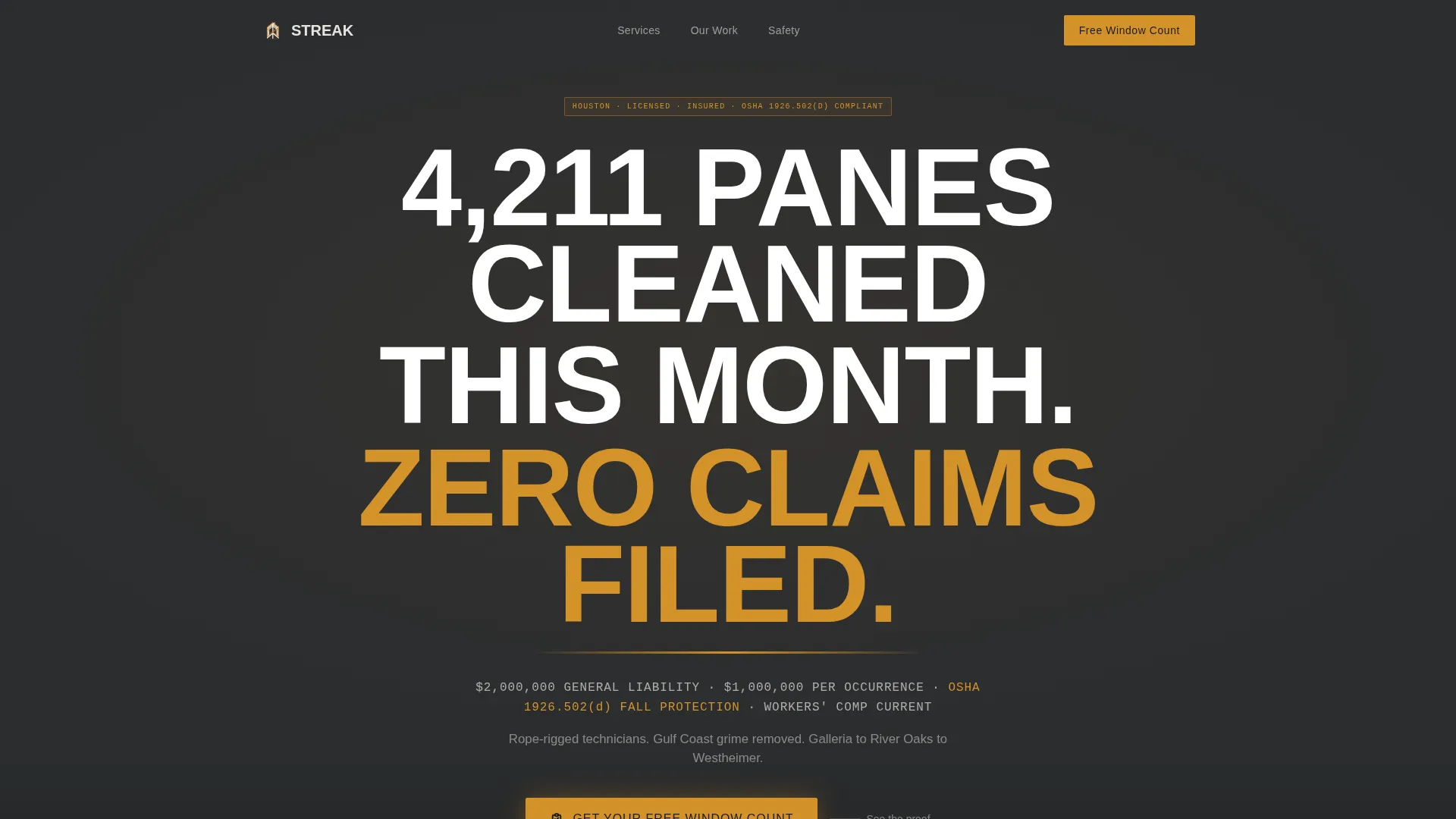Authoritative Windowcleaning | Free Website Template | Rocket