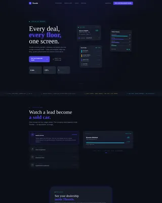 Automotive Client Management Landing Page Template