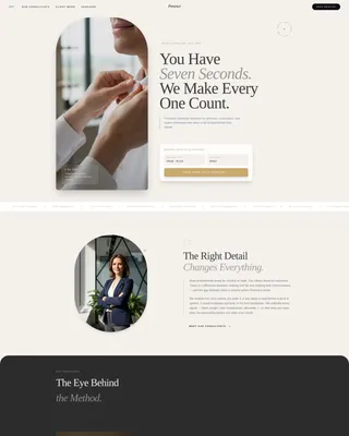 Image Consulting Booking Landing Page Template