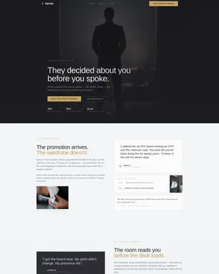 Executive Image Consultant Landing Page Template
