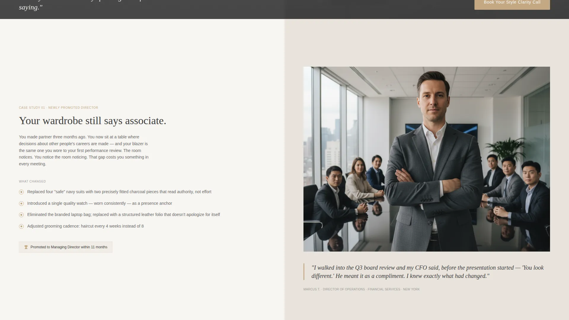 Image Consultant Landing Page Template