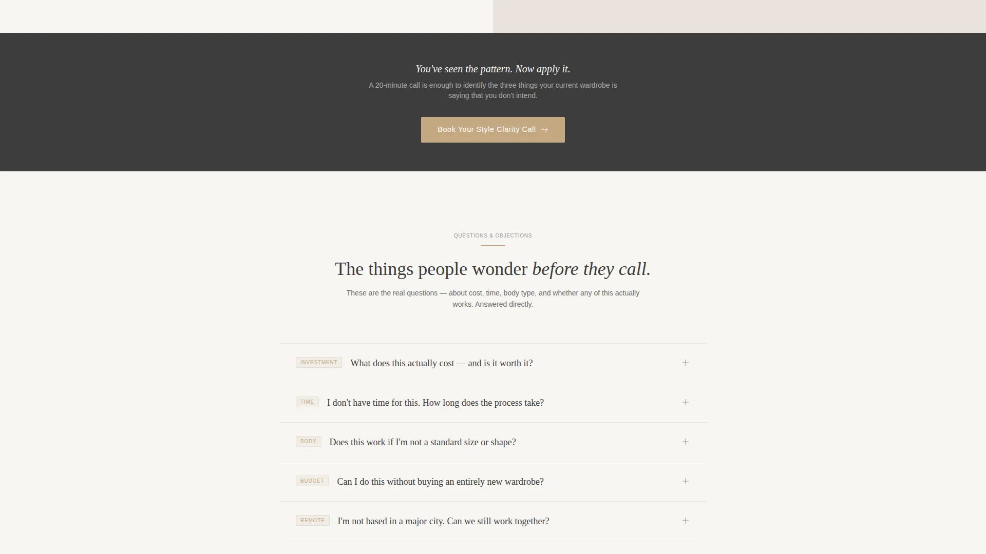 Image Consultant Landing Page Template
