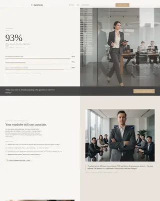 Image Consultant Landing Page Template