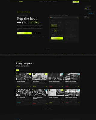 Automotive Course & Training Landing Page Template