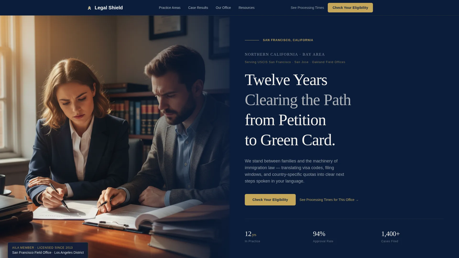 Expert Visa Consulting Landing Page Template