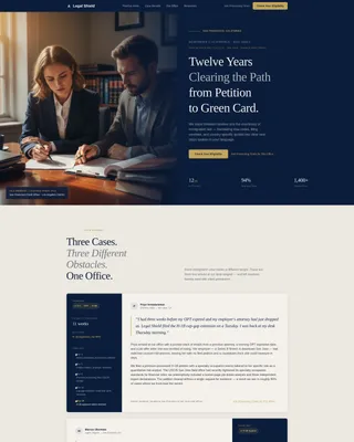 Expert Visa Consulting Landing Page Template