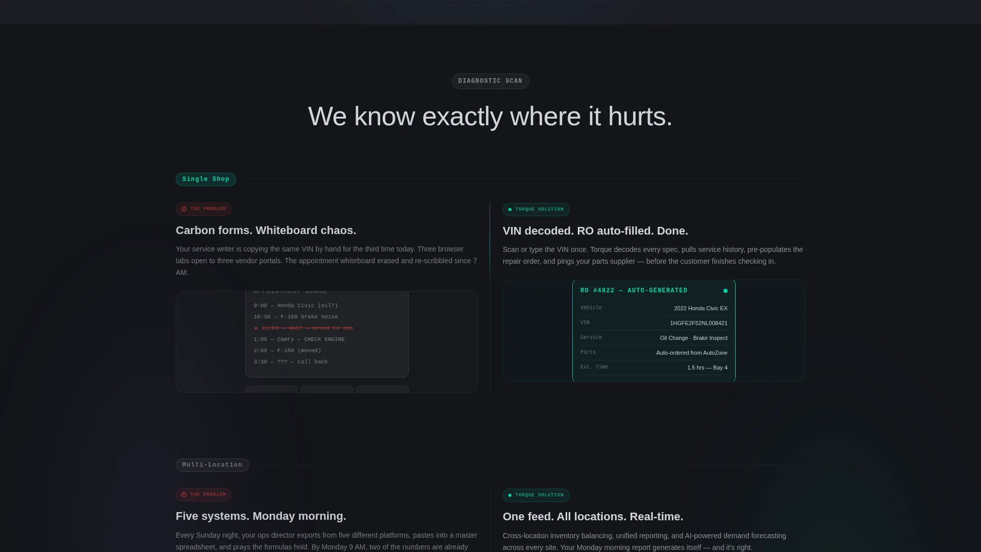 Automotive ERP App Landing Page Template