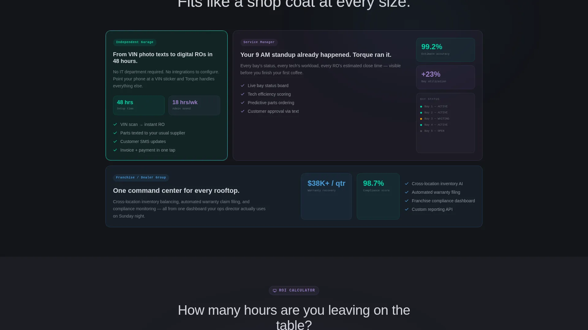 Automotive ERP App Landing Page Template