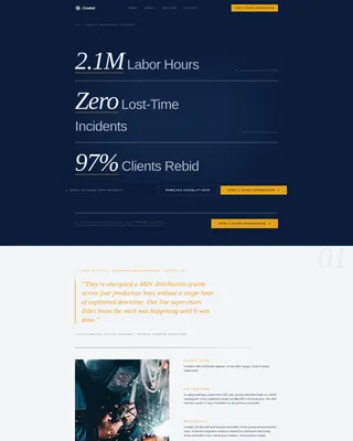 Industrial Electrician Client Review Landing Page