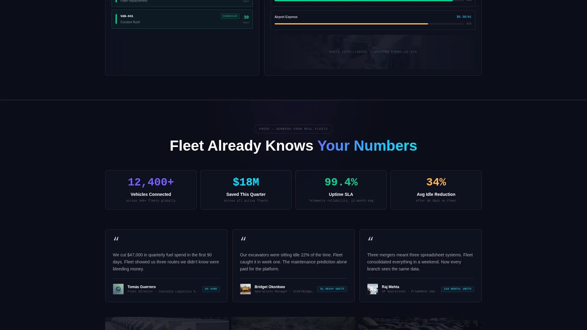 Management Landing Page Template | Dashboard & App Download