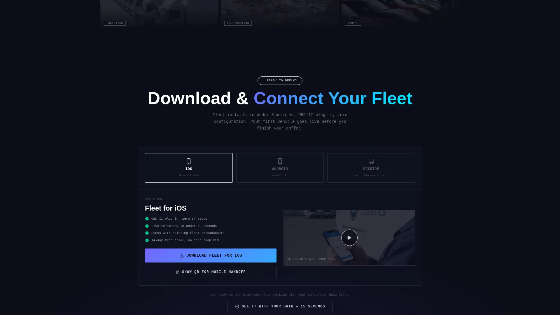 Management Landing Page Template | Dashboard & App Download