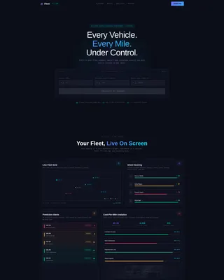 Management Landing Page Template | Dashboard & App Download