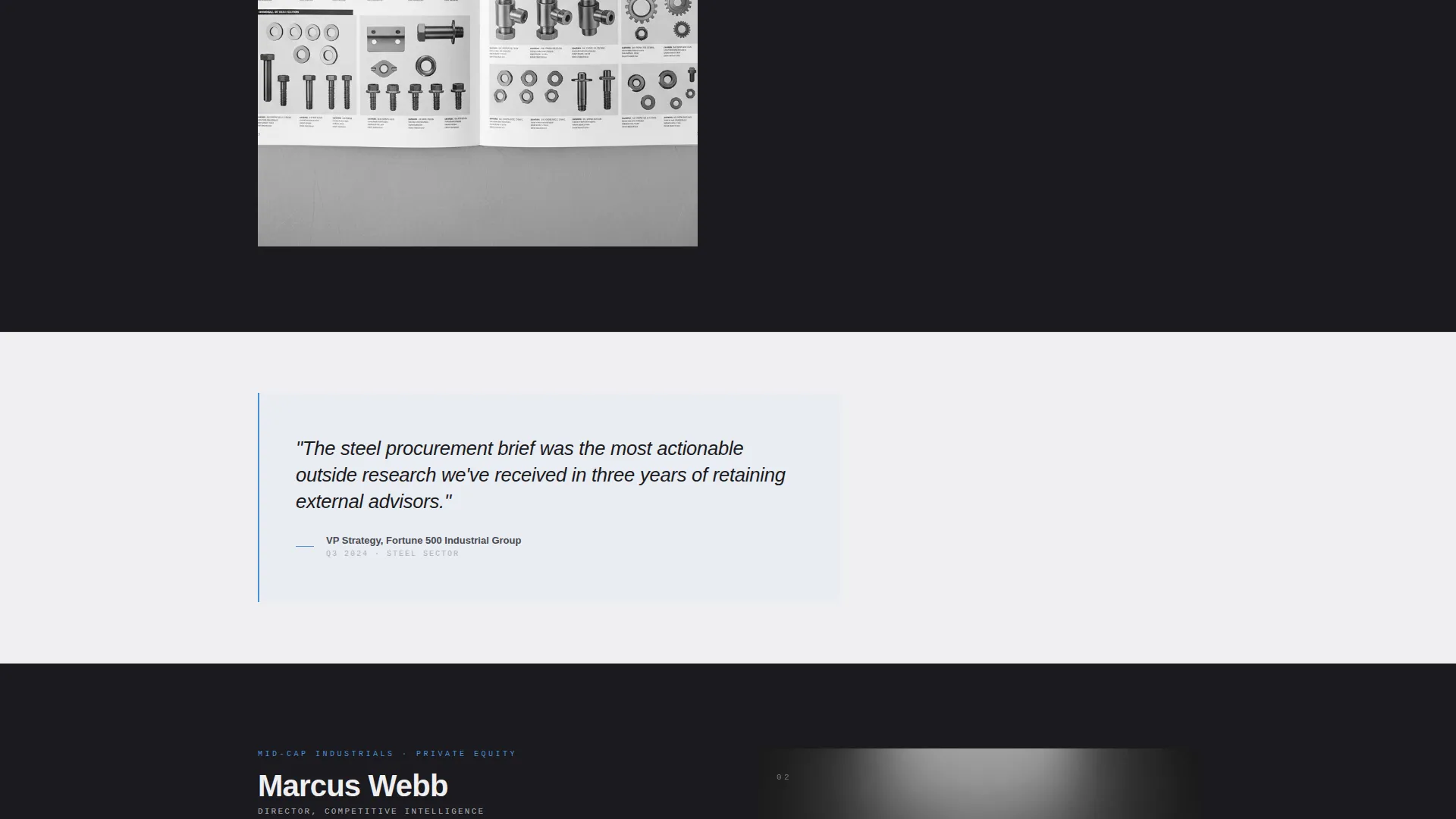 Precision Intelligence Landing Page Template