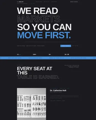 Precision Intelligence Landing Page Template