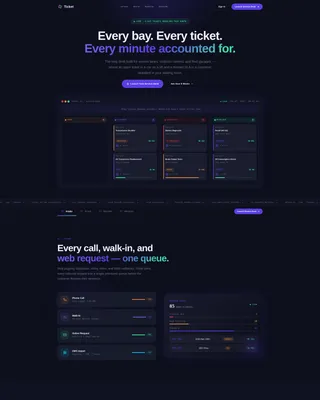Automotive Help Desk Landing Page Template