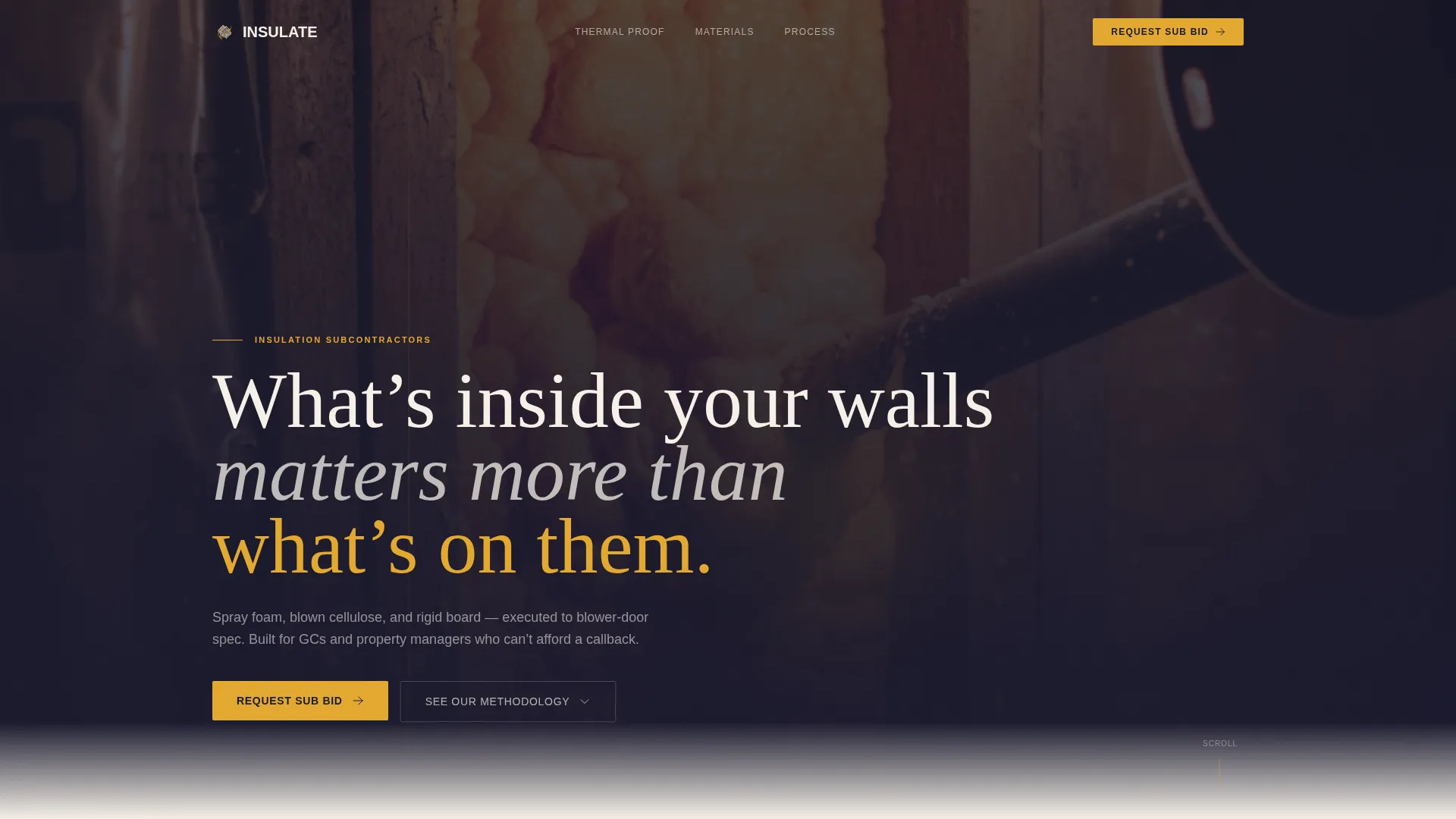 Insulation Installer Landing Page Template