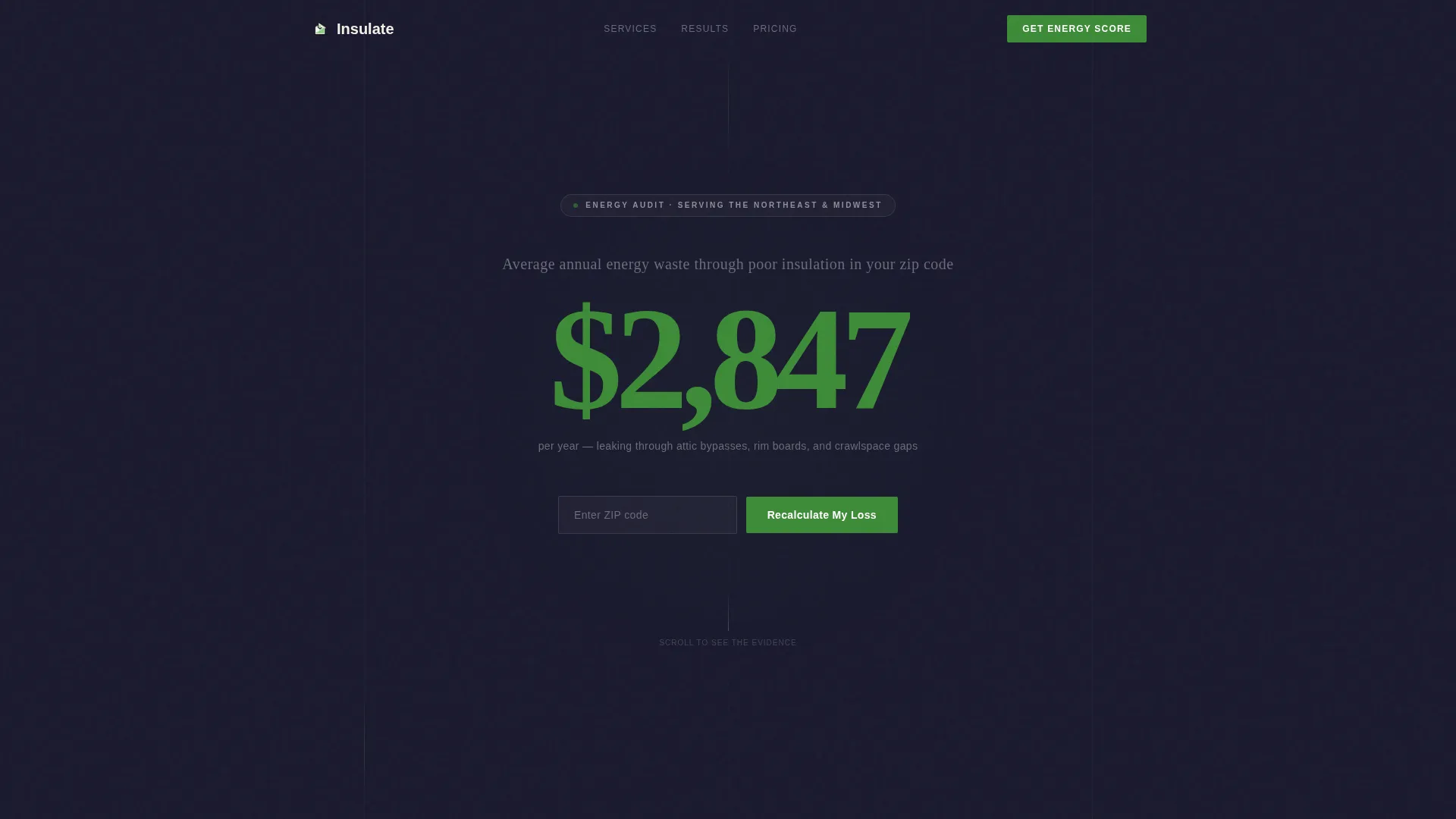Insulation Installer Quote Request Landing Page