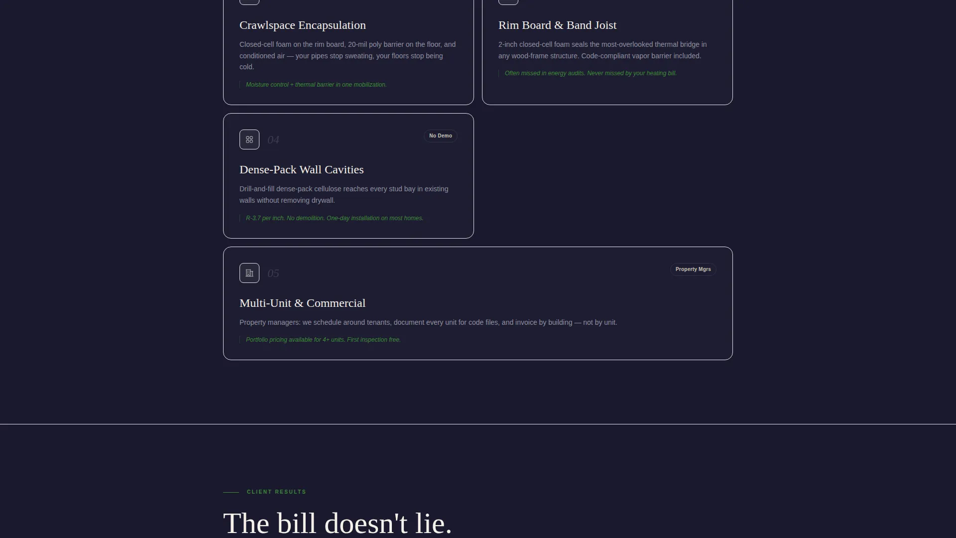 Insulation Installer Quote Request Landing Page