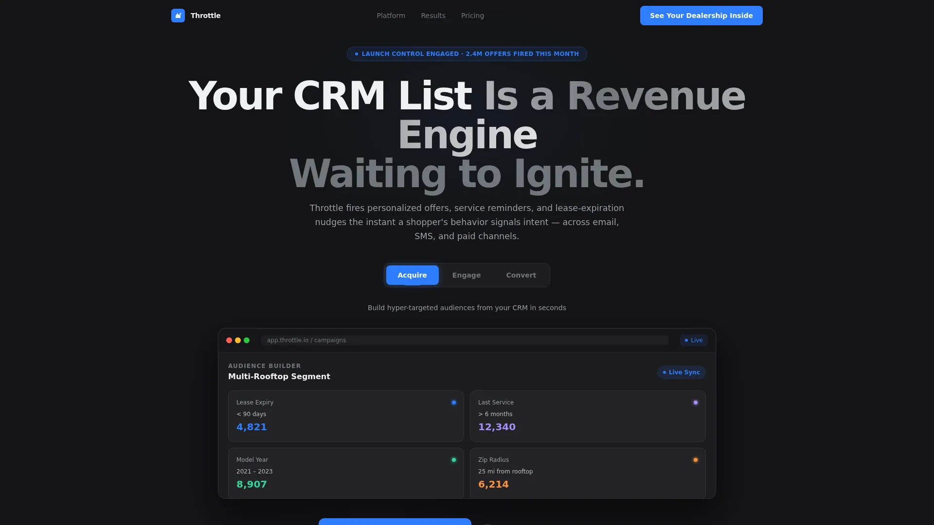 Automotive Marketing Automation Landing Page Template