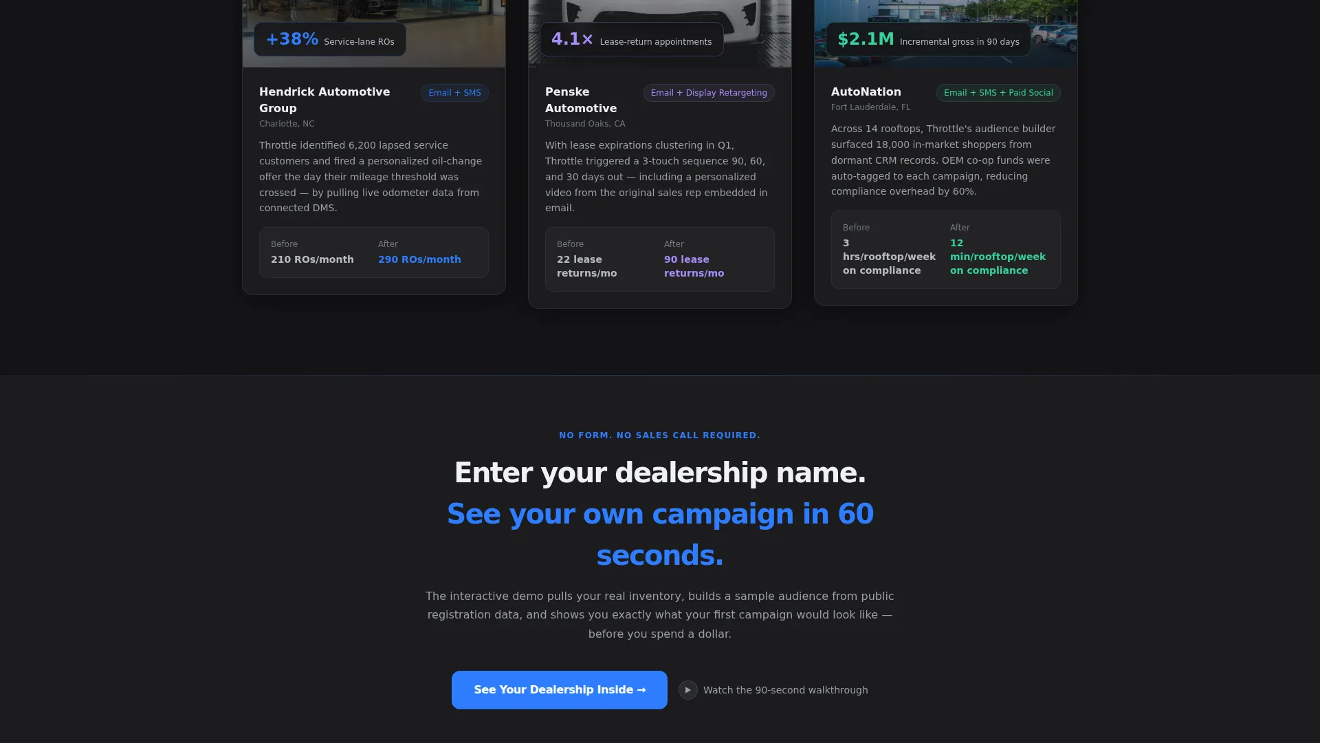 Automotive Marketing Automation Landing Page Template