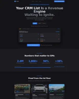 Automotive Marketing Automation Landing Page Template