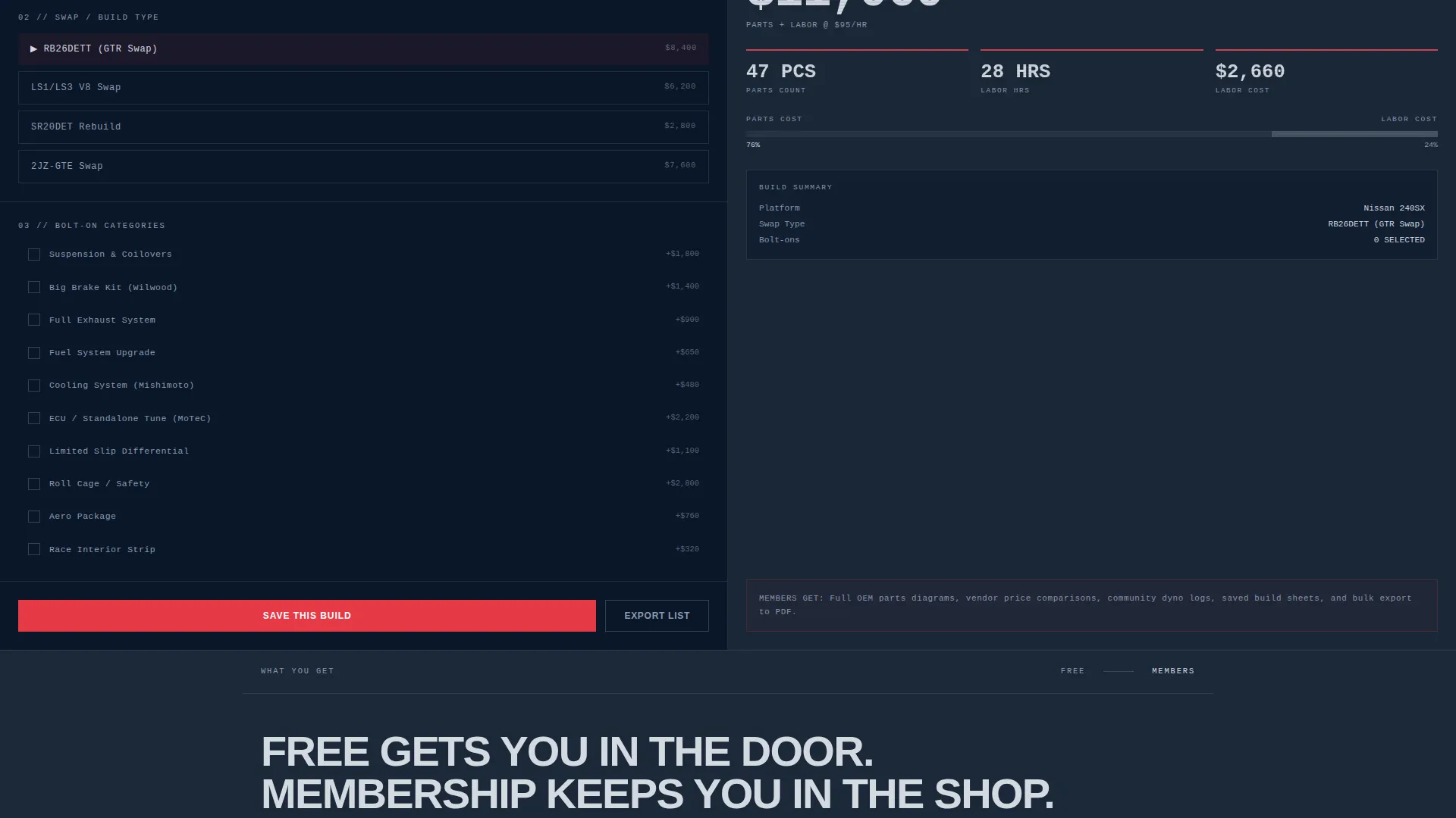 Bold Automotive Membership Landing Page Template