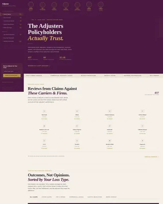 Insurance Adjuster Reviews & Testimonials Landing Page
