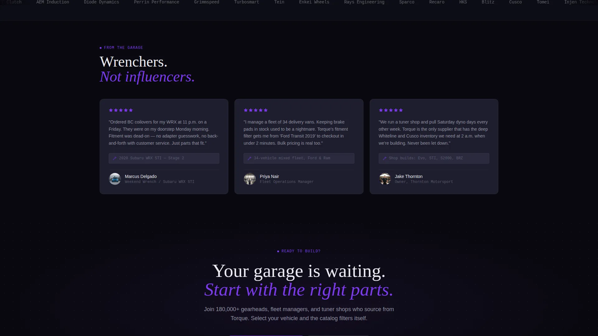 Elite Automotive Landing Page Template