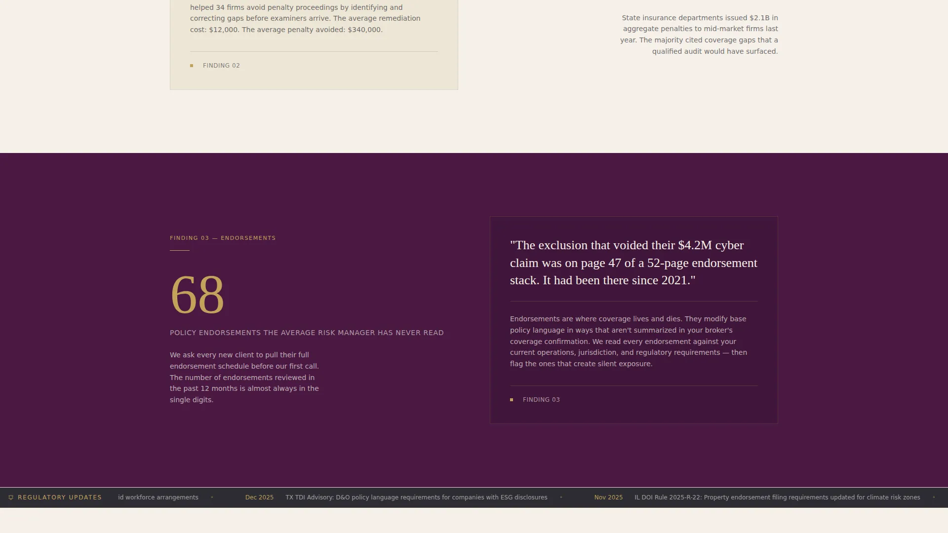 Insurance Consulting Reviews Website Template