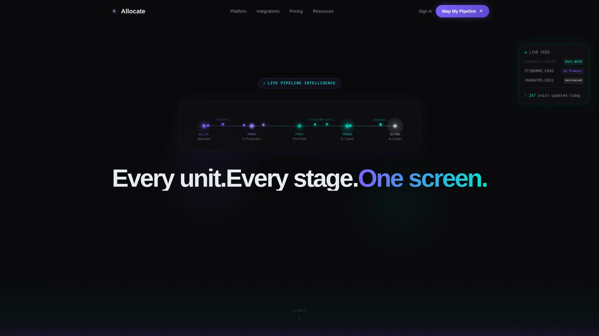 Automotive Order Management Landing Page Template