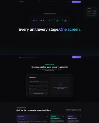 Automotive Order Management Landing Page Template
