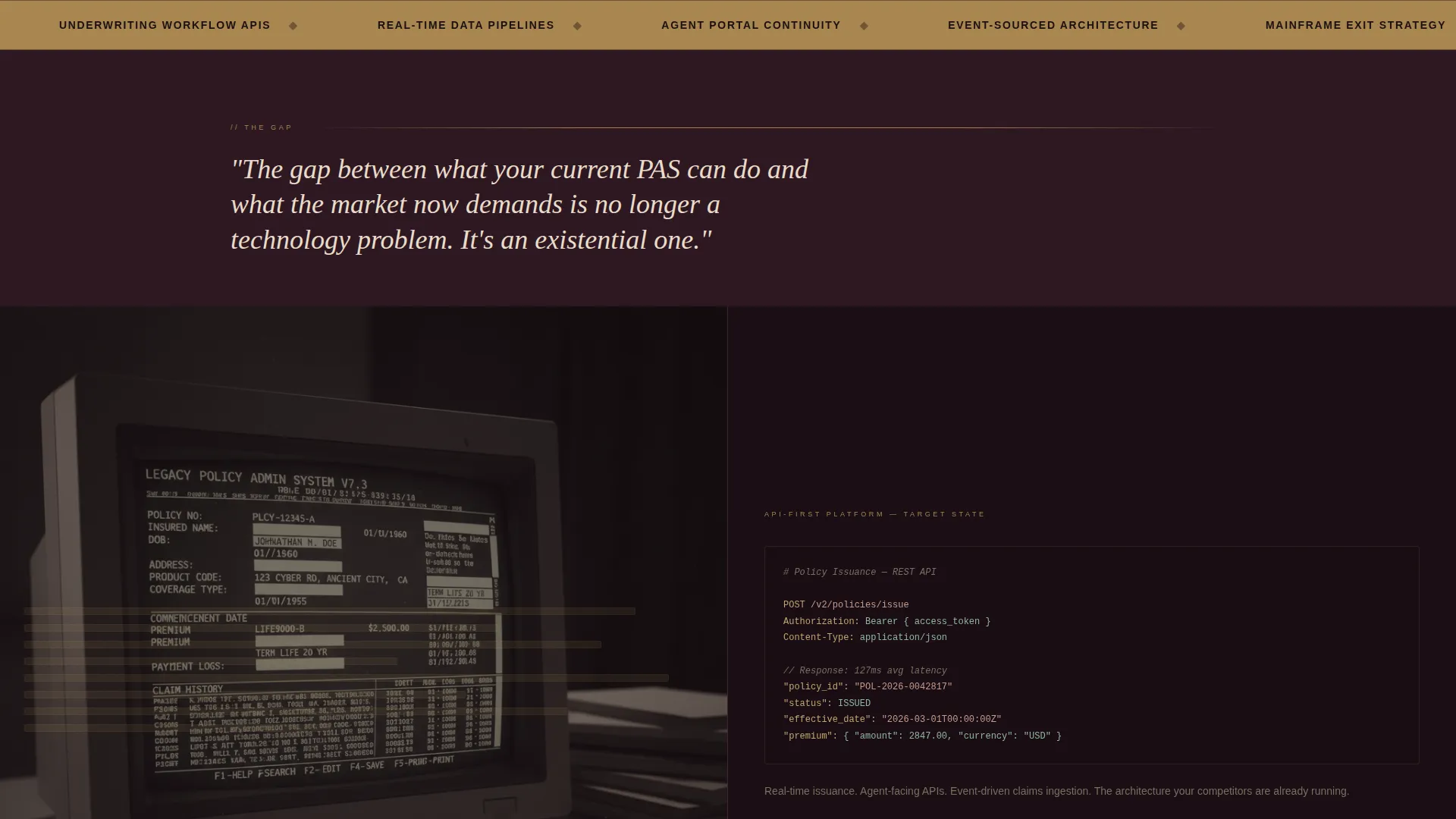 Insurance Digital Transformation Landing Page Template