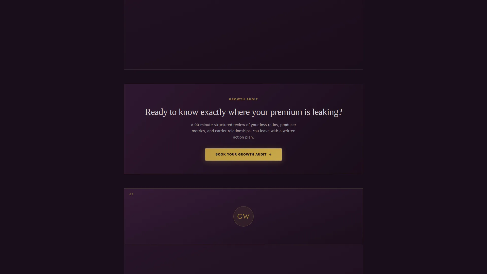 Insurance Growth Consultant Landing Page Template