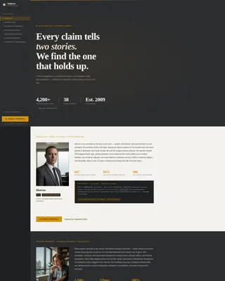 Insurance Investigation Landing Page Template