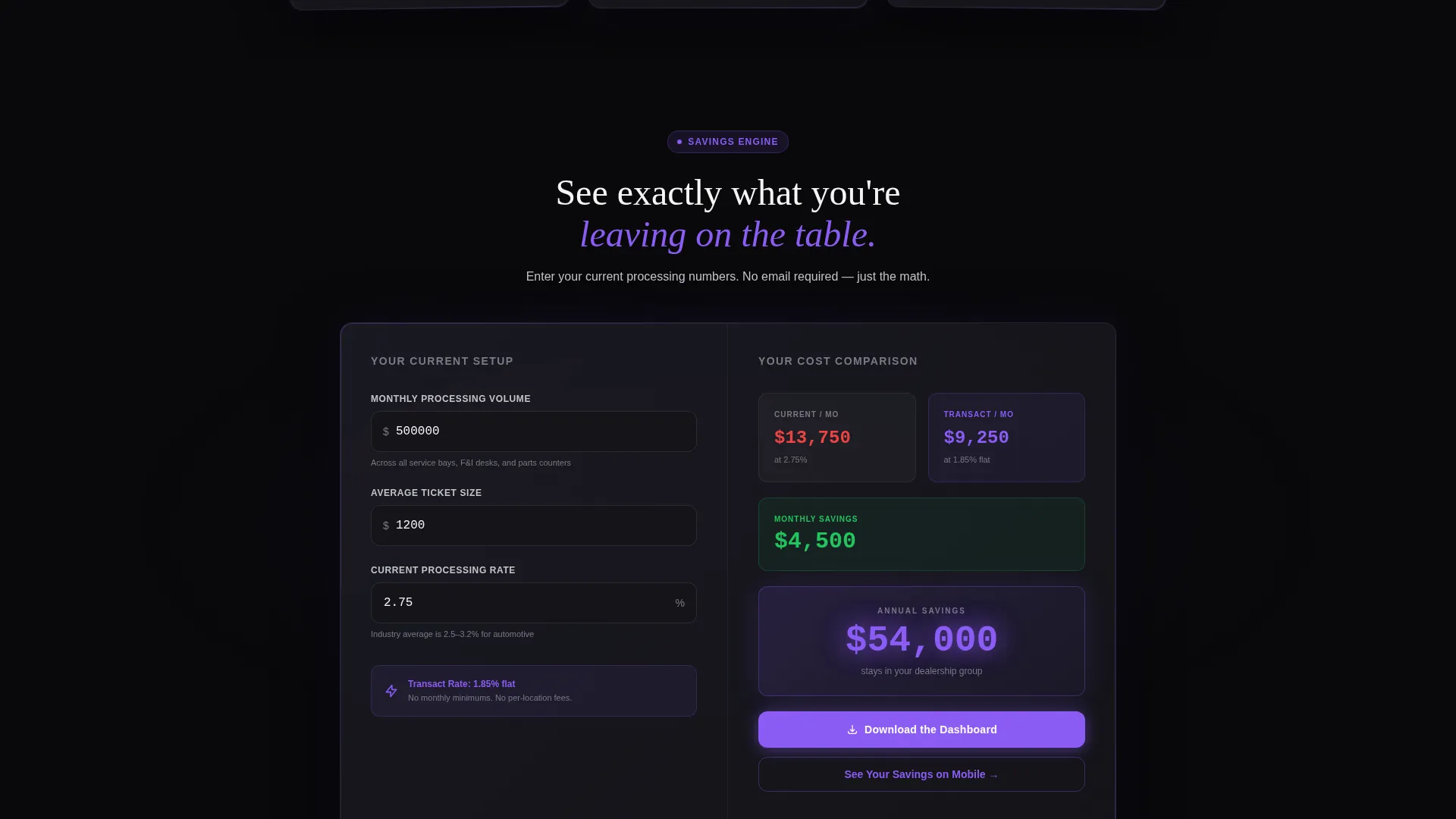 Automotive Payment Processing Landing Page Template