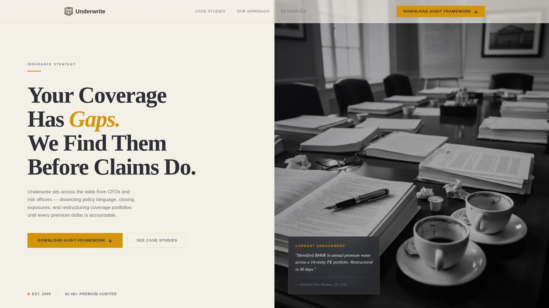 Insurance Consulting Landing Page Template