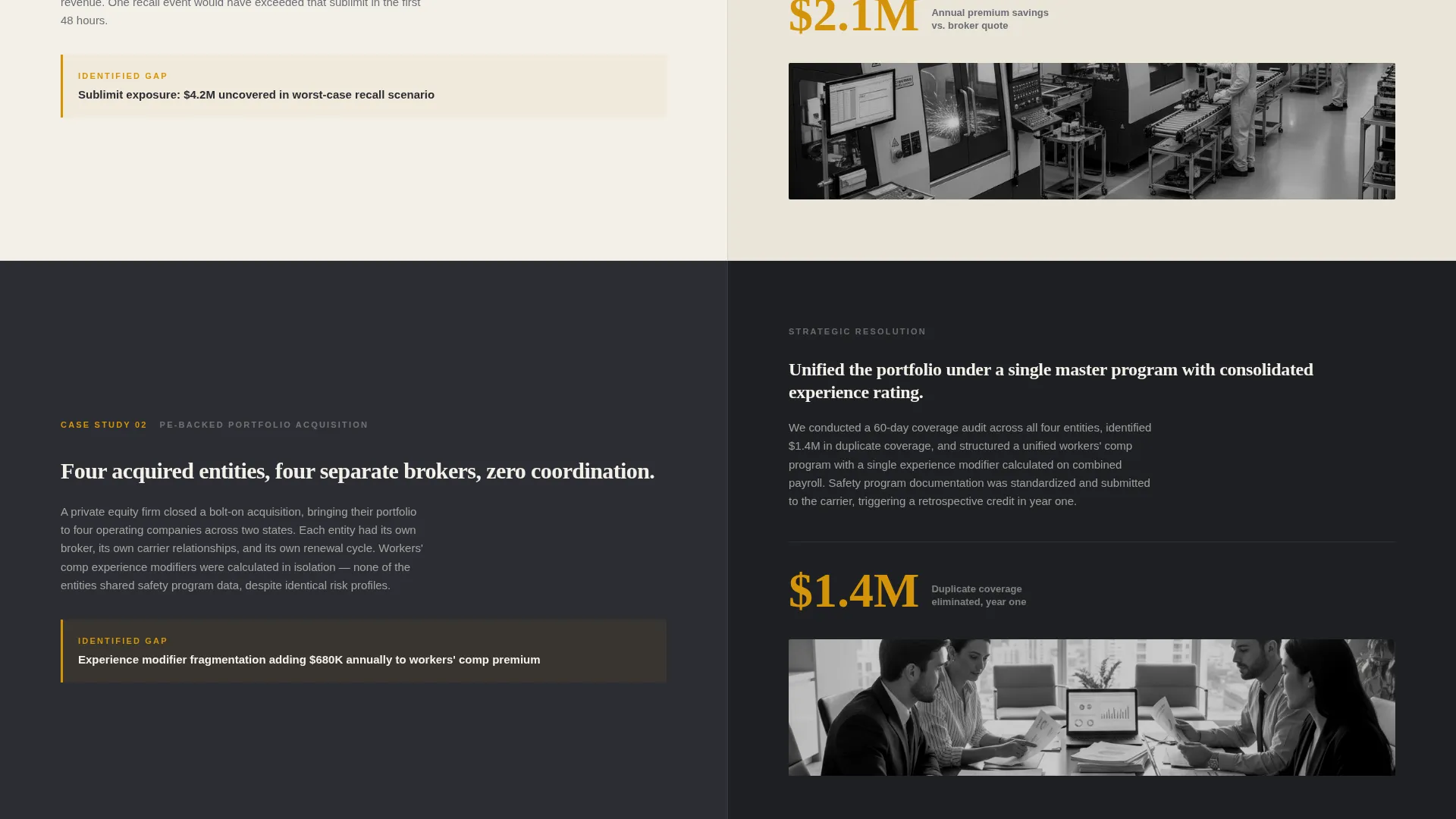 Insurance Consulting Landing Page Template